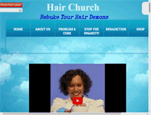 Tablet Screenshot of hairchurch.com